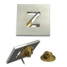 Custom Silver Hollow "Z" Badge